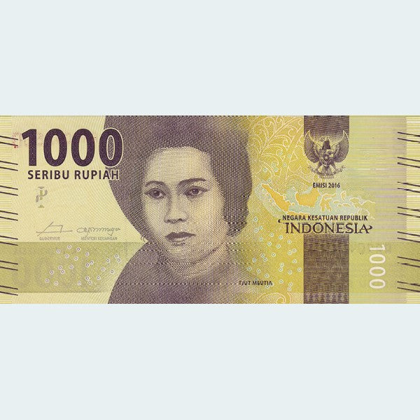 1,000 Indonesian Rupiah Banknote UNC 10 Pack