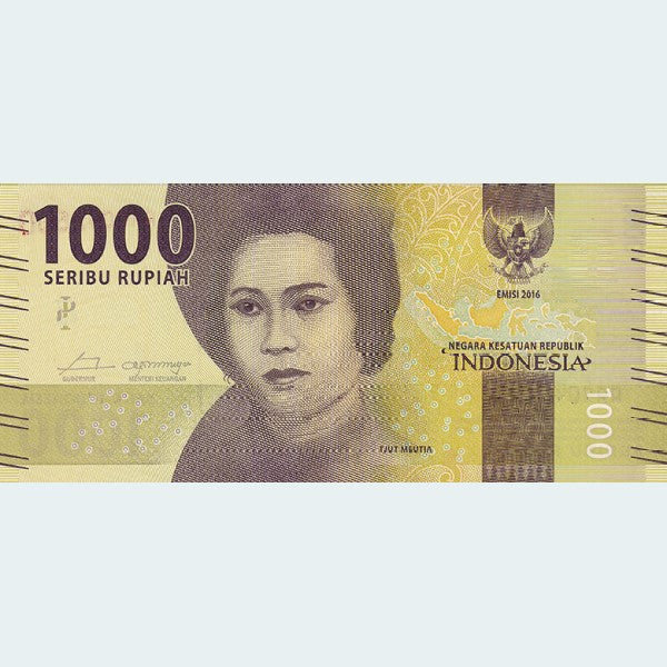 1,000 Indonesian Rupiah Banknote UNC