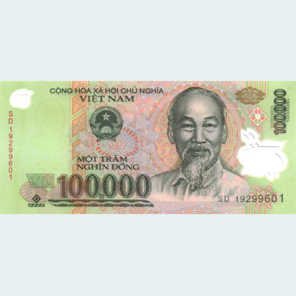 100,000 Vietnamese Dong Banknote UNC