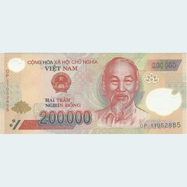 200,000 Vietnamese Dong Banknote UNC